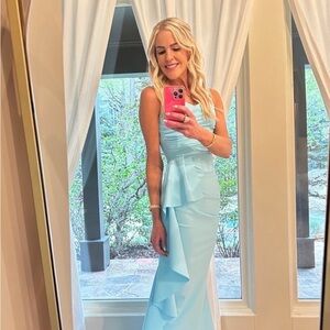 Chiara Boni La Petite Robe Sozen Ruched Side Draped Gown